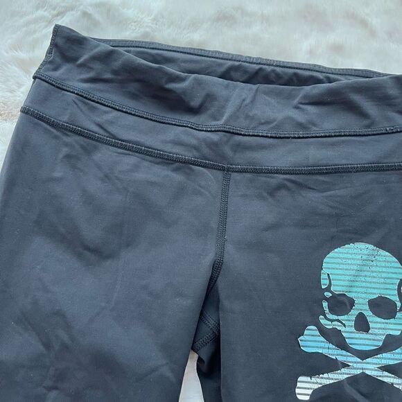 Lululemon x Soul Cycle Crop Logo Leggings Tights Workout Gym Activewear size 6 - Picture 6 of 10